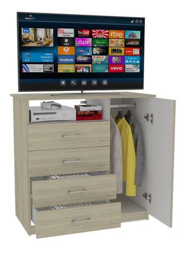 Organizador Barlovento Beige Y Blanco