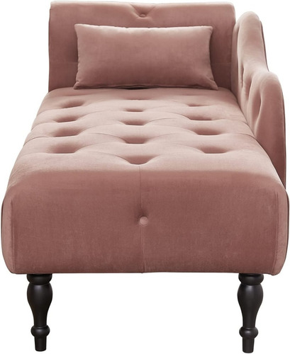Sofa Cama De Terciopelo Botones Color Chicle Marca Wiilayok