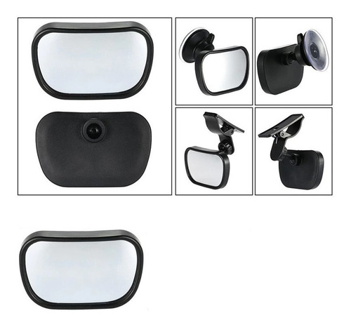 Espejo Retrovisor De Auto Para Bebé Con Ventosa Y Pinza