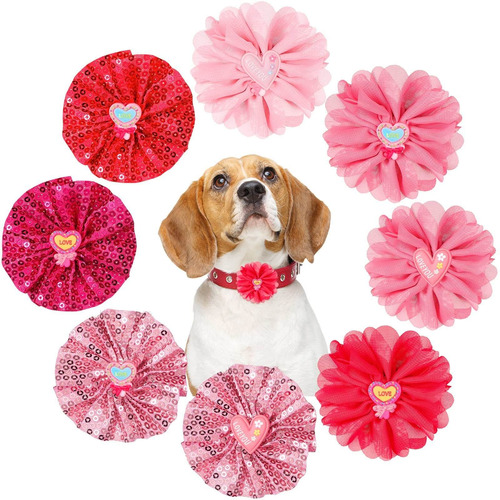 8 Piezas De Collar De Perro Para El Día De San Valentã...