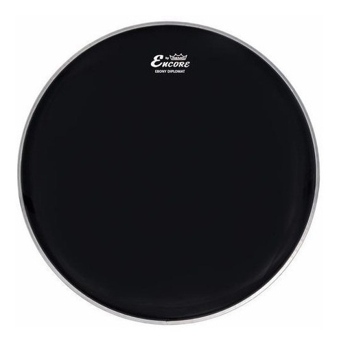 Parche Remo Encore Diplomat Ebony Negro 10 P/tom O Resonante