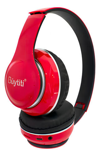 Audifonos Diadema Bluetooth Fm, Sd, Buytiti Audst66a Color Negro