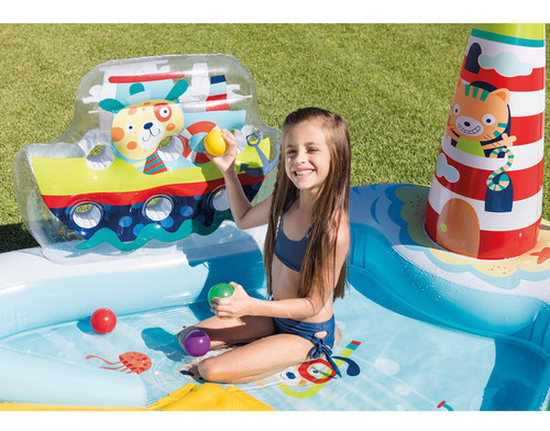 Alberca Con Set De Juegos De Pesca/playa Intex 57162