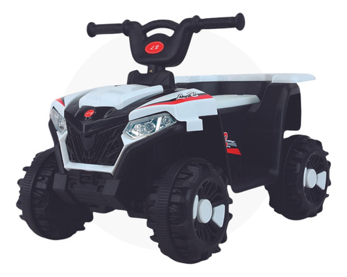 Quadriciclo Infantil Elétrico Bateria 6v Luz E Bluetooth Cor Branco