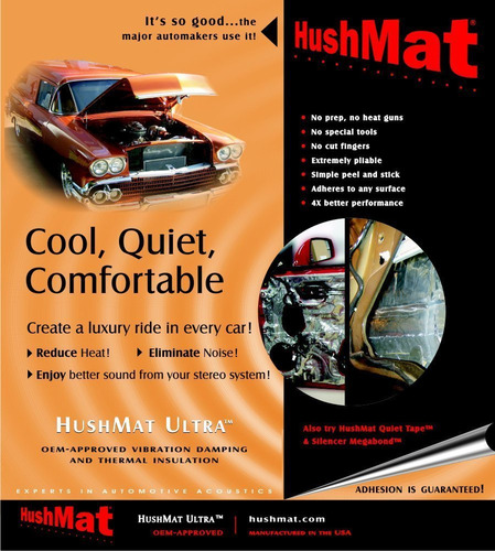 Hushmat 10151 Ultra Starter Kit Lamina Plateada Pad 4 Pieza