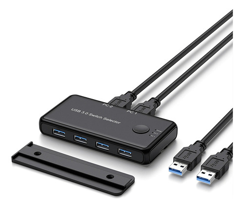 Z Conmutador Kvm Usb 3.0 Para Pc Windows, Teclado, Mouse