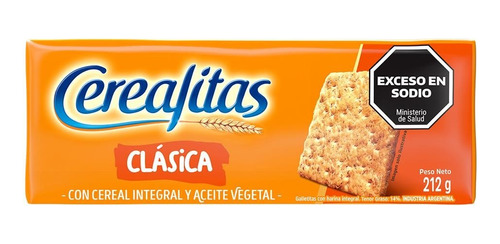 Galletita Con Cereal Integral Clasica Cerealitas 212g