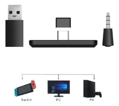 Adaptador Bluetooth Com Microfone Para Nintendo Switch /lite