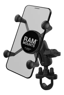 Soporte Ram Mounts Corto Moto P/ Celular iPhone X Xr 8 S9 S8