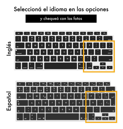 Imagen 3 de 9 de Protector Teclado Silicona - Compatible Macbook Air 13 A2681