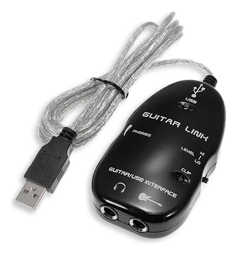 Guitar Link Cabo Interface Usb Áudio Guitarra Violão Baixo  