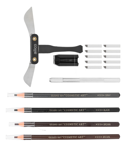 Kit De Microblading Para Cejas, 4 Lápices, Agujas, Bolígrafo