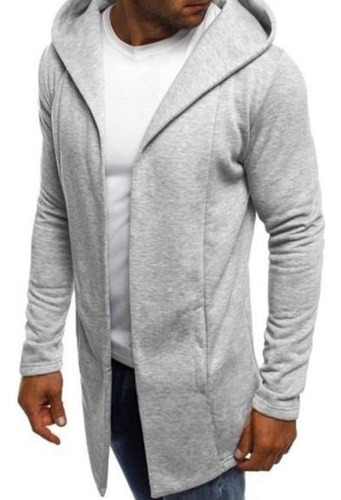 Chaqueta Abierta Capas Hombre Capucha Moda