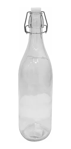 Botella De Vidrio Con Tapa Hermetica 1 Litro - Sheshu Home