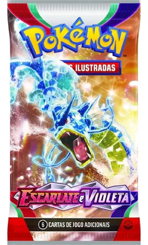 Box 18 Boosters Cards Cartas Pokémon Coleção Especial Escarlate e