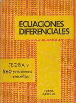 Comprar Ecuaciones Diferenciales Serie Schaum Frank Ayres 