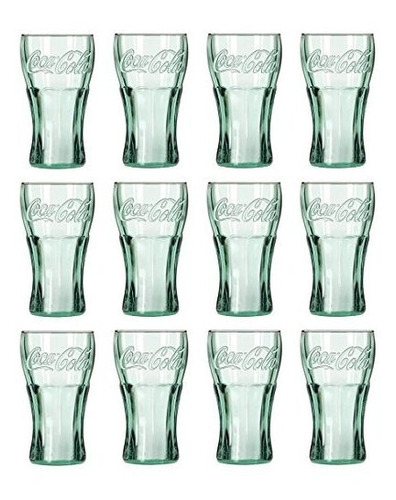 Vasos De Vidrio Libbey 16.75 Oz Coca Cola Juego De 12