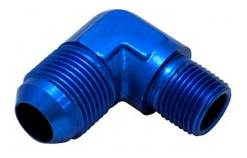 Entrerrosca Conexión 90° An6 1/8npt Azul Ftx Fueltech