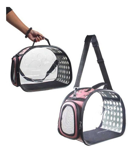 Bolso Transporte Para Perros & Gatos Transparente S / Maskot