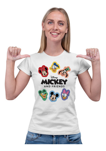Playera Cuello Redondo Disney Mickey And Friends