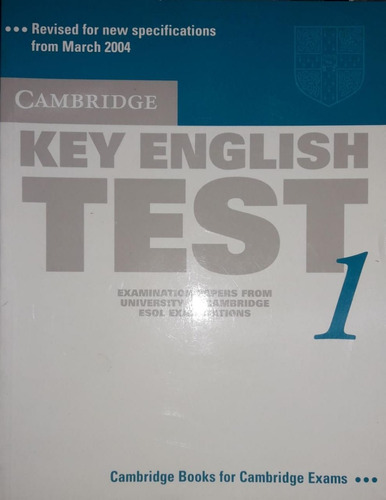 Cambridge Key English Test 1 **