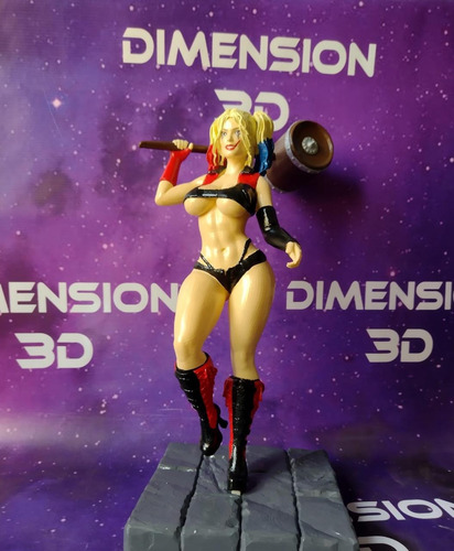 Figura Harley Quinn Sexy Arlequina Impreso En 3d