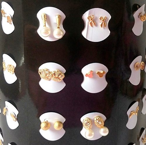 Brincos Folheados A Ouro Atacado 100 Pares Promoção