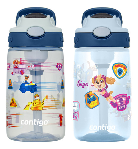 Termo Infantil Contigo 2 Pzs De Paw Patron 0.4l -azul