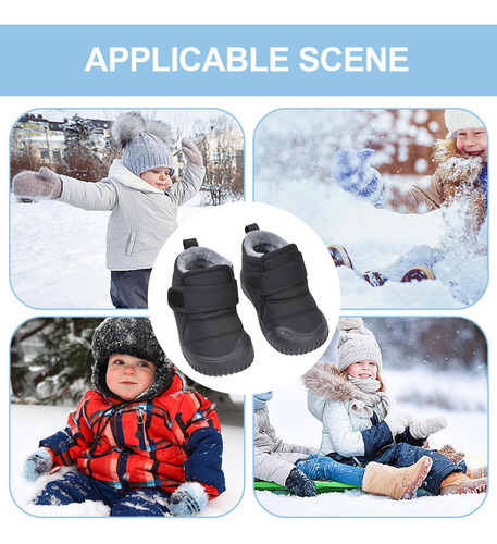 Botas De Nieve Para Niños Zapatos De Invierno Impermeables C