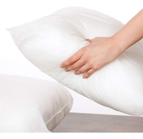 Cojines Hipoalergénicos Para Decoración Y Soporte Blanco Liso