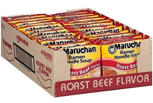 Beef Maruchan Ramen Roast, De 3 Onzas (paquete De 24)