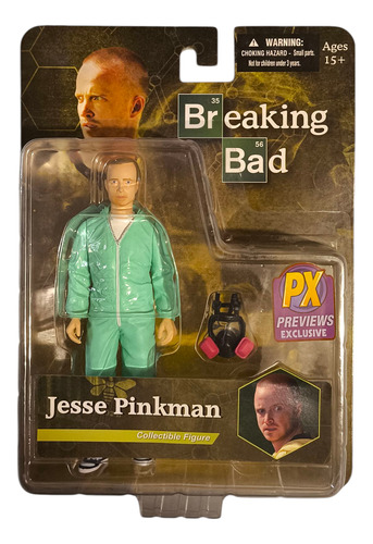 Figura Breaking Bad Mezco Jesse Pinkman Traje Verde Lab (Usado)