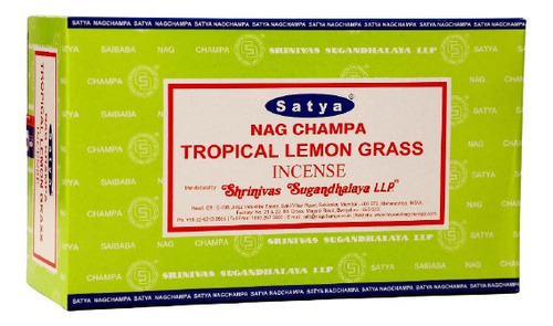 Incienso Natural Tropical Lemongrass - Satya