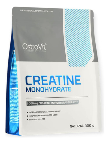 Creatine Monohydrate 300gr 120 Servicios Sin Sabor- Ostrovit