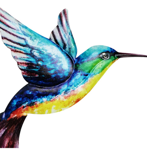 Colibrí Pared Arte Metal Colibrí Estatua Para Valla Azul