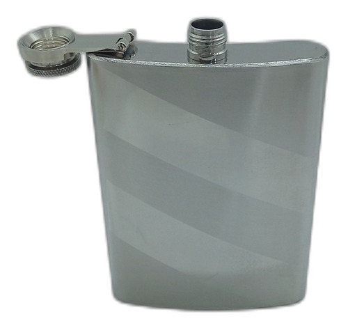 Petaca Licorera Whisky Corcho Acero Inox Pettish Online Vc Color Acero 4172