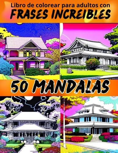 Casas De Campo Libro De Colorear Para Adultos: 50 Mandalas P