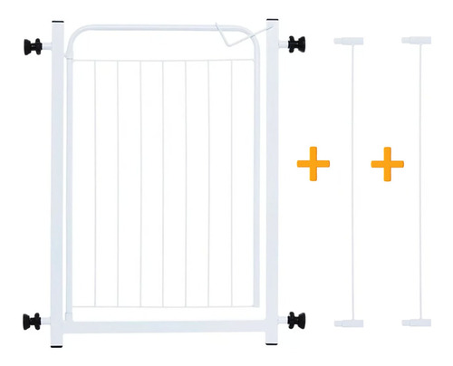 Grade De Porta Portão Pet Segurança Criança Caes 79/84cm