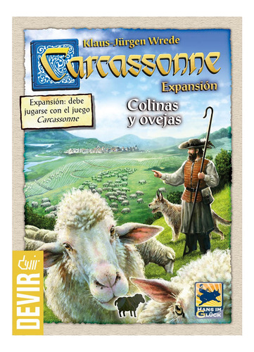 Carcassonne 2da Edicion Colinas Y Ovejas Expansion  Español