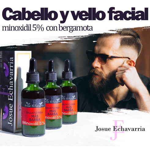 1 Bálsamo 50ml Y Jabón 100g Minoxidil 5% Con Bergamota