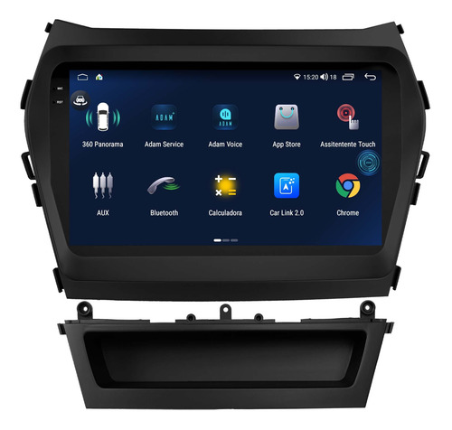 Multimidia Santa Fe 14/19 Proton G3 Android 6gb 64 Voz 9p 4g