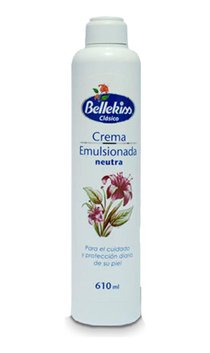 Crema Emulsionada Neutra 610ml Bellekiss Clasico