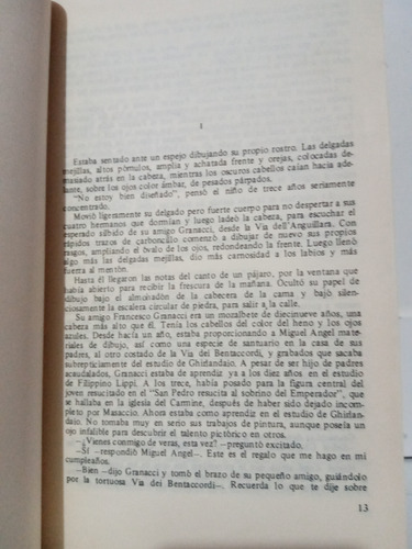 La Agonía Y El Extasis / Irving Stone / Vida De Miguel Angel (Usado)