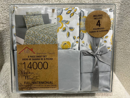 Sabanas 14000 Tacto Bamboo Elegantes Y Extra Suaves