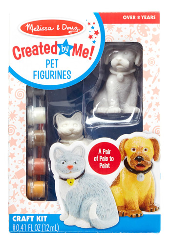 Melissa Y Doug Decorateyourown Mascotas Figurines Kit Para M