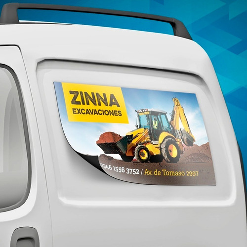 Imagen 2 de 5 de Iman Vehicular Publicidad Fajas Imantadas Inmobiliaria 50x60