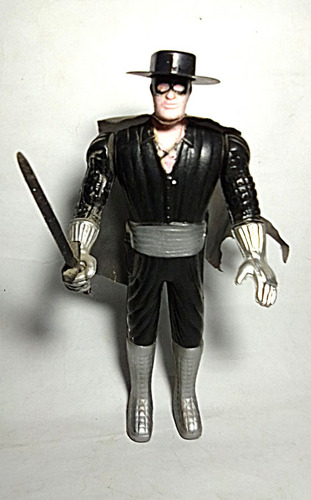 Boneco Retrô The Masked Man Zorro Plástico Bolha Soprado