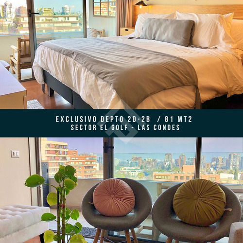 Exclusivo Departamento 2d - 2b - 2e Elgolf Las Condes