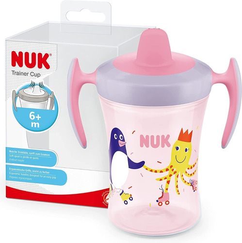 Vaso Trainer Cup Nuk +8m Con Asas Antiderrame- Bemar Babys