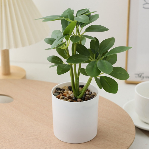 Plantas Artificiales En Maceta Schefflera Octophylla **077